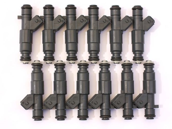 Genuine Bosch set (Note Bosch trademark and part number not shown because of association with multiple engine listings).